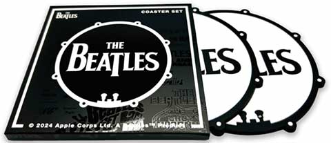 (image for) BEATLES DRUM LOGO 2 COASTER SET