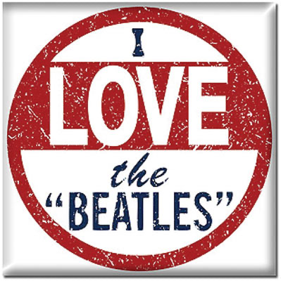 (image for) I LOVE THE "BEATLES" MAGNET