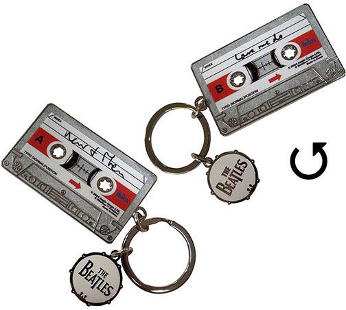 (image for) THE BEATLES NOW & THEN CASSETTE KEYCHAIN