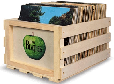 (image for) BEATLES APPLE LOGO RECORD CRATE
