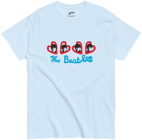 (image for) BEATLES LOVE LOGO ECO FRIENDLY LT. BLUE TEE