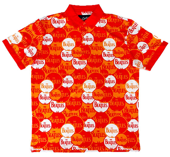 (image for) BEATLES LOGO ORANGE PERFORMANCE POLO