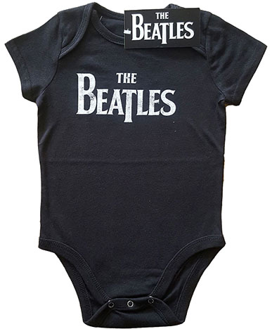 (image for) BLACK BEATLES LOGO BABY GROW