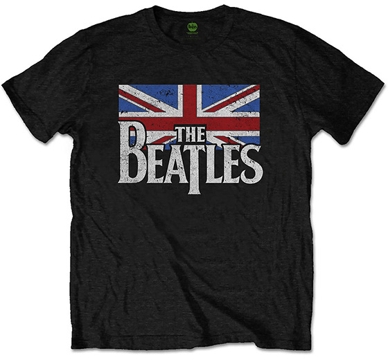 (image for) THE BEATLES DROP T LOGO/VINTAGE FLAG