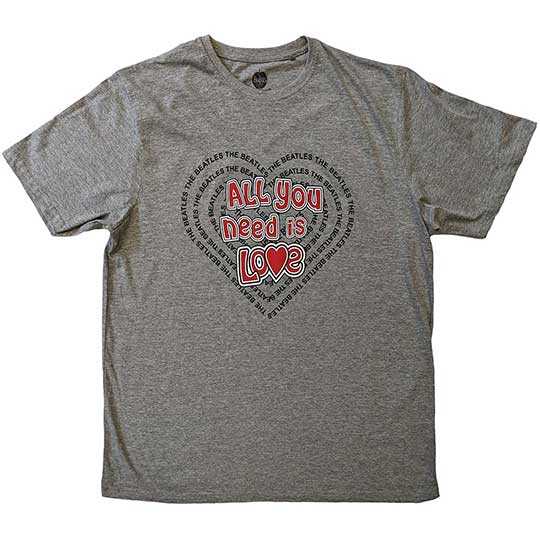 (image for) ALL YOU NEED IS LOVE GREY TEE