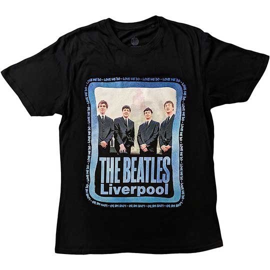 (image for) THE BEATLES LIVERPOOL BLACK TEE