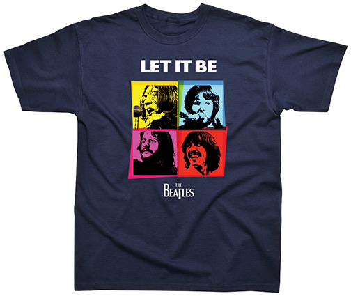 (image for) CHILD BEATLES LET IT BE IN COLOR, NAVY TEE