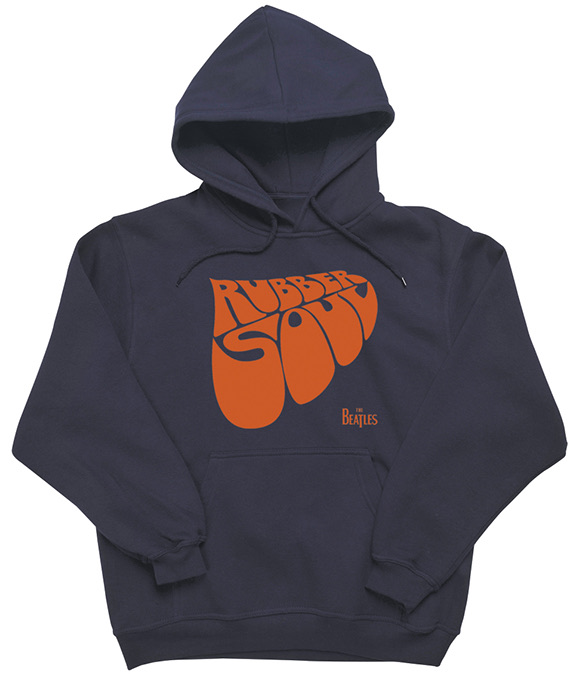 (image for) BEATLES RUBBER SOUL LOGO NAVY HOODIE
