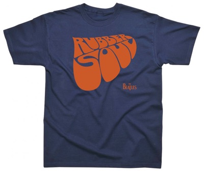(image for) BEATLES RUBBER SOUL LOGO NAVY T