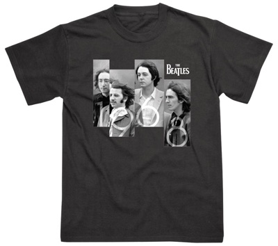 (image for) BEATLES 1968 IMAGE BLACK T-SHIRT - XXL ONLY