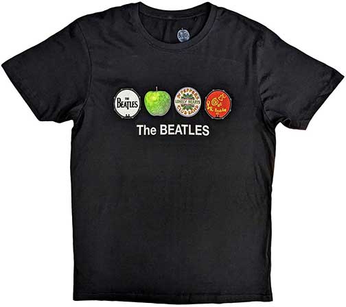 (image for) BEATLES LOGOs BLACK TEE