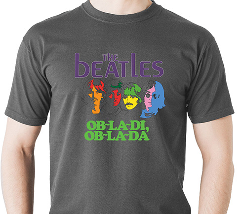 (image for) BEATLES OB-LA-DI OB-LA-DA CHARCOAL TEE