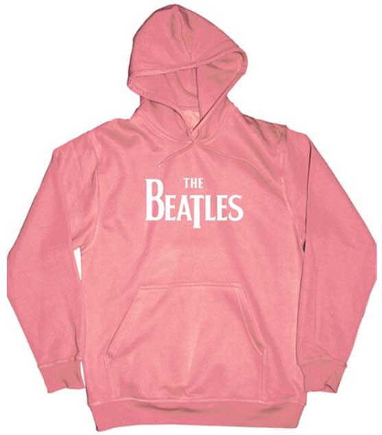 (image for) BEATLES LOGO PINK HOODIE