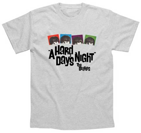 (image for) A HARD DAY'S NIGHT POSTER GREY TEE