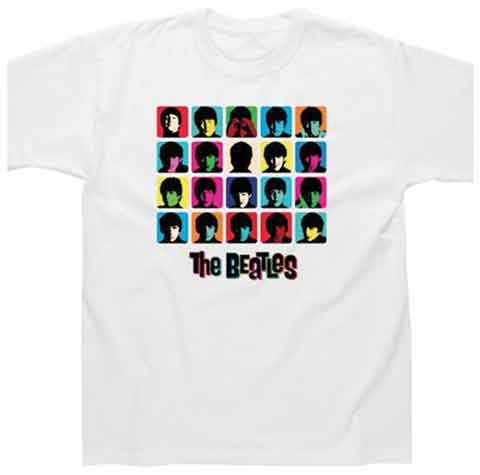 (image for) HARD DAY'S NIGHT MULTI COLOR IMAGE WHITE TEE