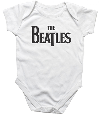 (image for) BEATLES LOGO WHITE ONESIE