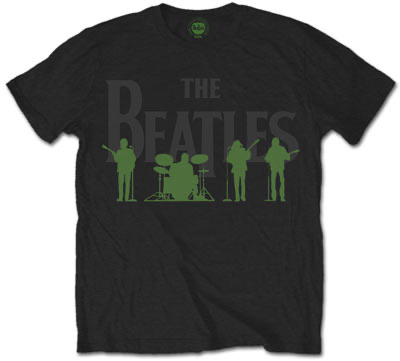 (image for) THE BEATLES LOGO WITH GREEN SHADOW T-SHIRT