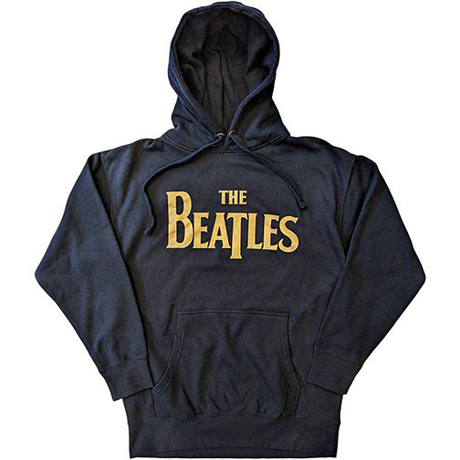(image for) BEATLES GOLD LOGO NAVY HOODIE