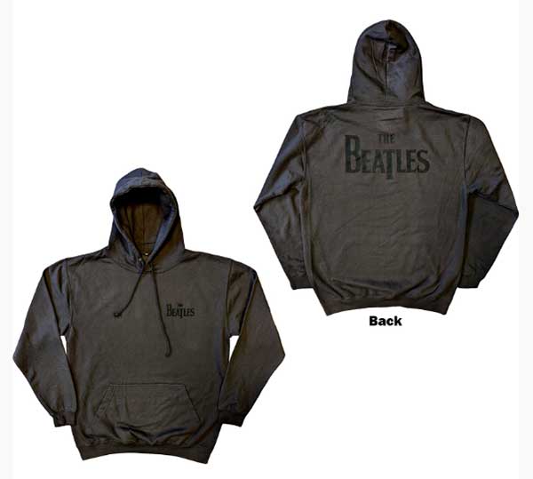 (image for) BEATLES LOGO CHARCOAL GRAY HOODIE