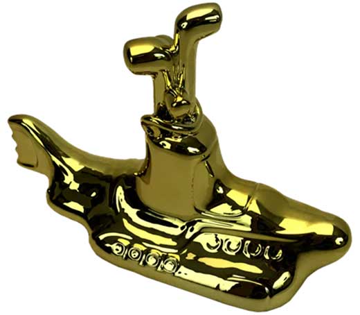 (image for) YELLOW SUBMARINE CHROME ART STATUE