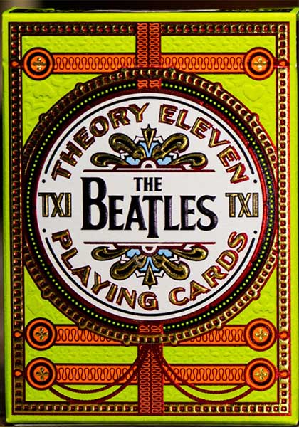 (image for) BEATLES PREMIUM PLAYING CARDS - GREEN