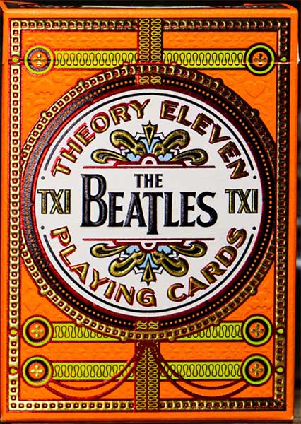 (image for) BEATLES PREMIUM PLAYING CARDS - ORANGE