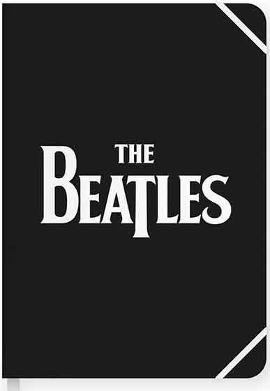 (image for) THE BEATLES LOGO SOFT COVER BLACK NOTEBOOK